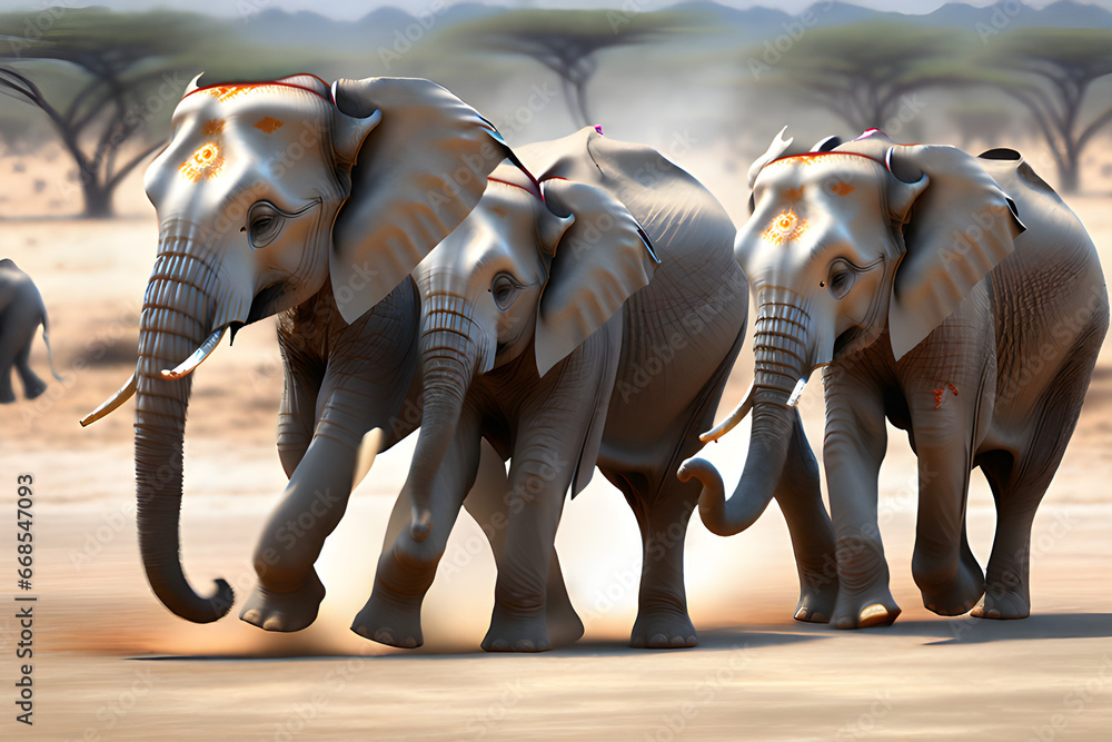 Elephants are running around playing
Generative Ai