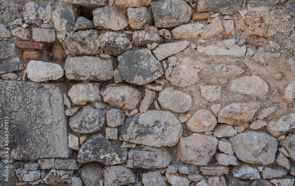 Ancient wall background with old concrete bricks Ancient wall background with old concrete bricks