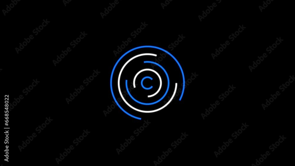 circle loop loading bar, circles abstract futuristic motion background. Loop animation. circle loop loading bar, circles abstract futuristic motion background. Loop animation.