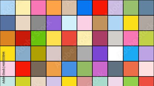 Colorful squares paper plaid background