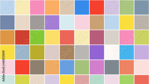 Colorful squares paper plaid background