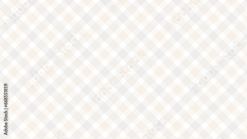 Diagonal beige and grey checkered in the white background