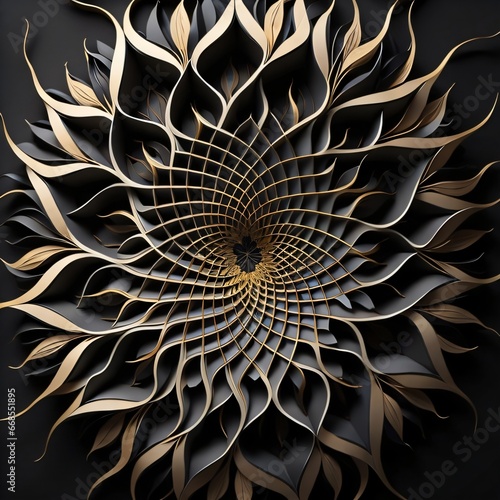 abstract flower background. generative ai