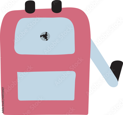 pencil sharpener hand drawn stationery doodle isolate
