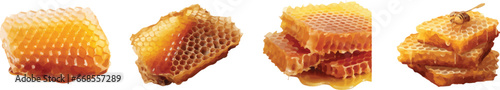 Honeycomb illustration on white background