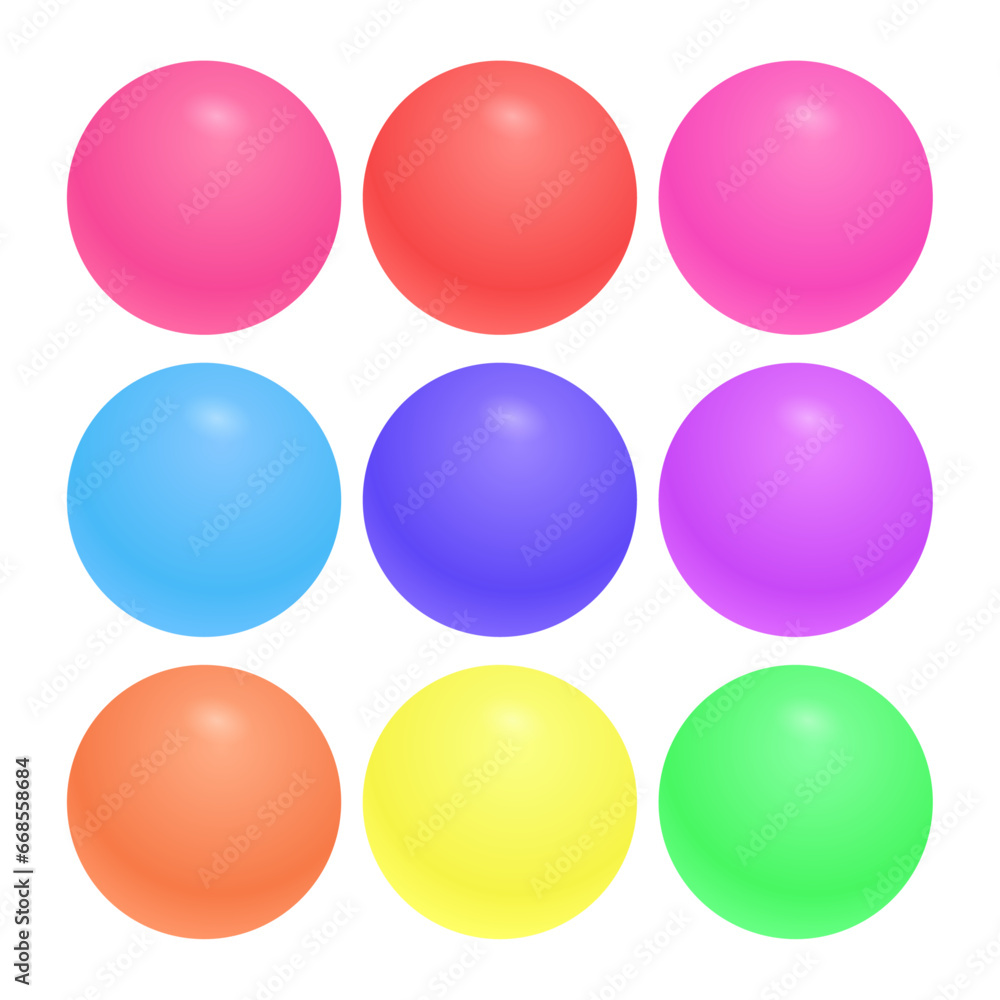 Vector 3d realistic sphere icon vector illustration on white Vector 3d realistic sphere icon vector illustration on white