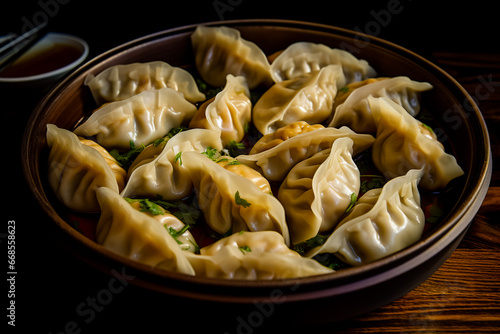 Dumplings. Traditional Chinese dishes.