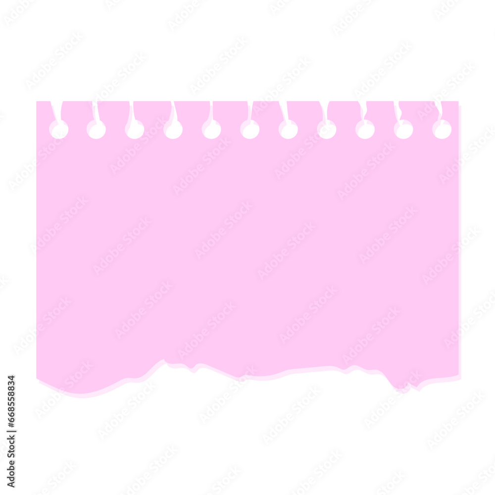 Vector realistic paper rips design on white