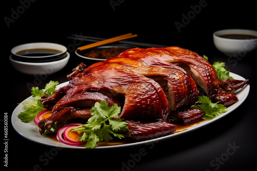 Peking duck. Traditional Chinese dishes.