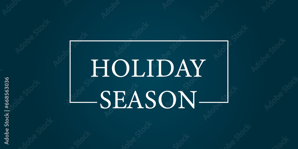Fototapeta premium Holiday season stylish design. Greeting card illustration
