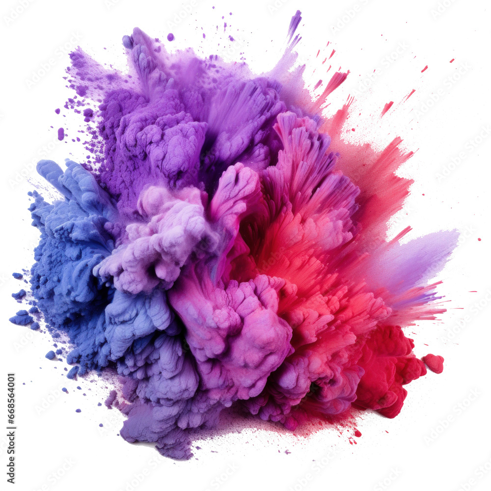 Fototapeta premium Multicolored Holi, Holli, Holly. bright splash isolated