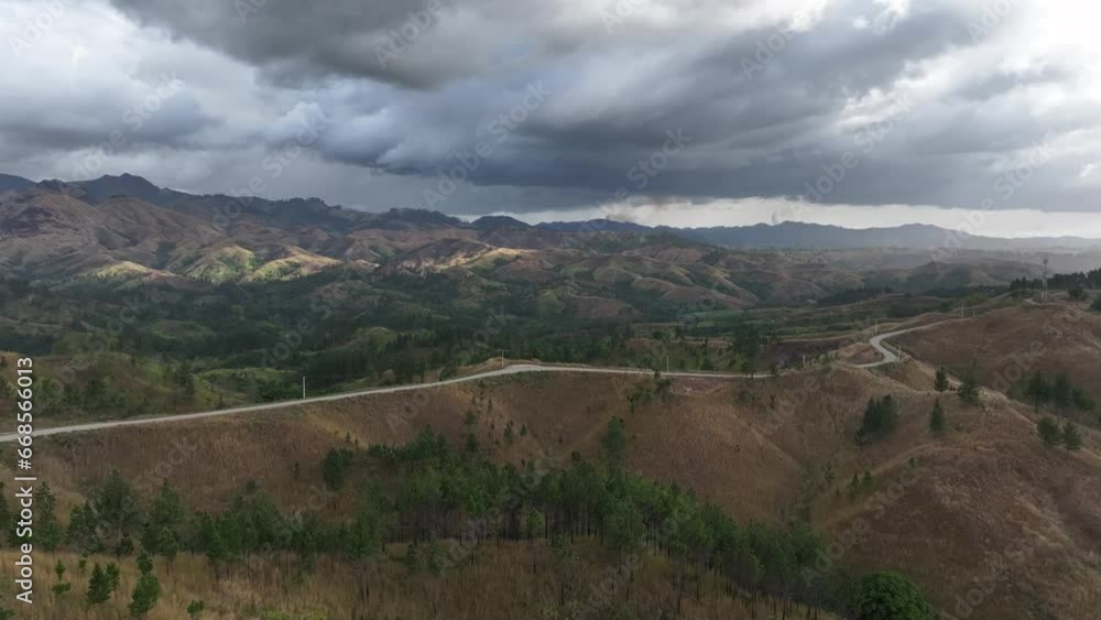 Drone video over mountains in Fiji Drone video over mountains in Fiji