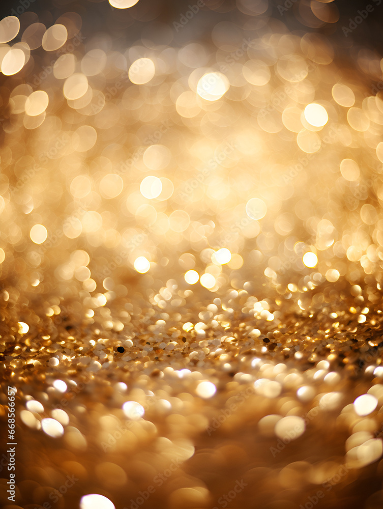 Rich gold abstract glitter and blurred lights background Rich gold abstract glitter and blurred lights background