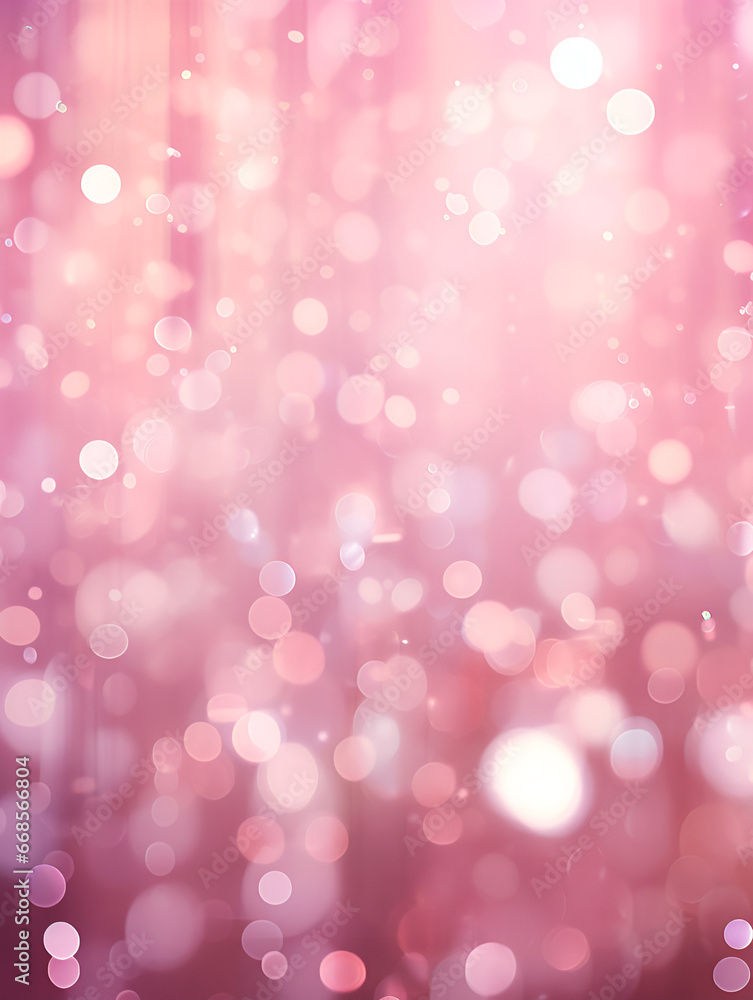 Soft pink abstract glitter and blurred lights background