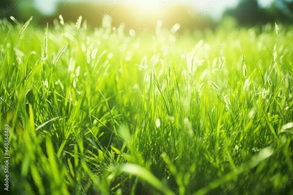 natural and herbal green grassland for lawn or park