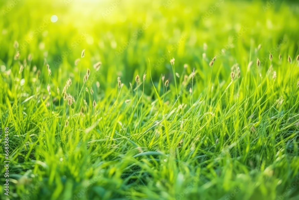 eco friendly green grass land with summer sunlight eco friendly green grass land with summer sunlight