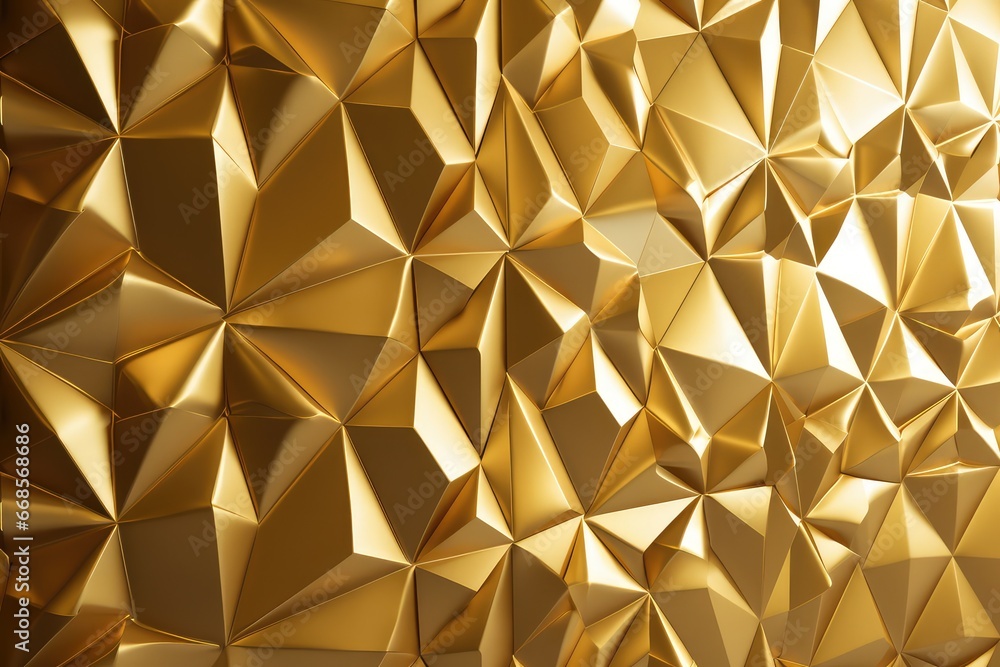 abstract and shiny golden polygonal backdrop a premium look abstract and shiny golden polygonal backdrop a premium look