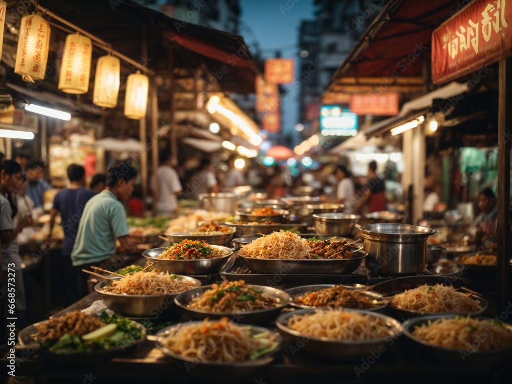 street food scene in Thailand