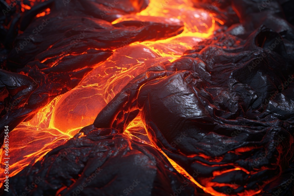 Flowing lava, molten rock textures. Flowing lava, molten rock textures.
