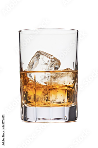 Glass of cola with ice isolated on transparent background,transparency 