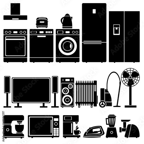 Set of home appliances