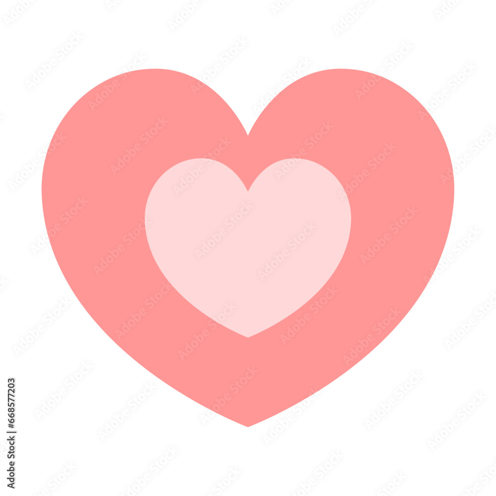 Vector heart illustration on white background Vector heart illustration on white background