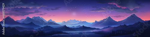 Pixel art game background mountains adventure © Alin