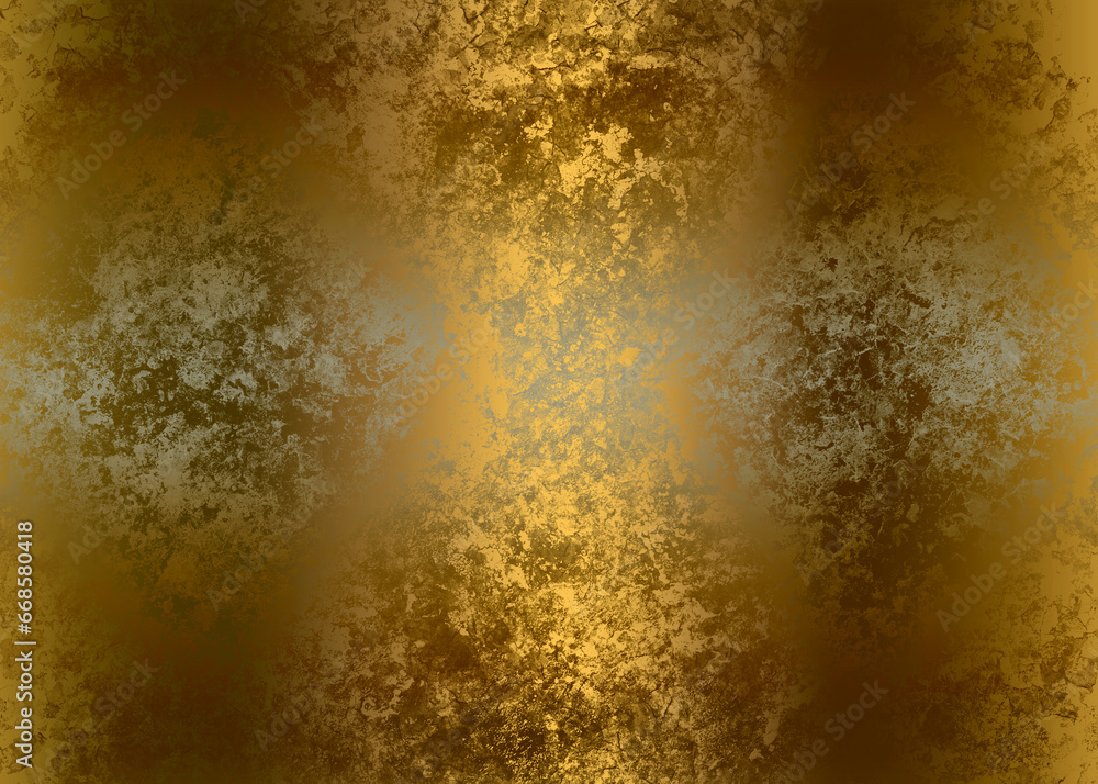 Golden Abstract decorative paper texture background for artwork - Illustration