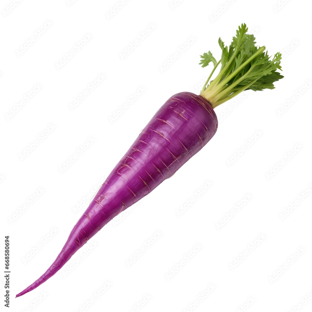 Obraz na plátně purple carrot isolated on transparent background,transparency