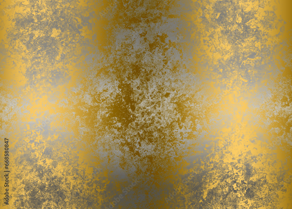 Golden Abstract  decorative paper texture  background  for  artwork  - Illustration