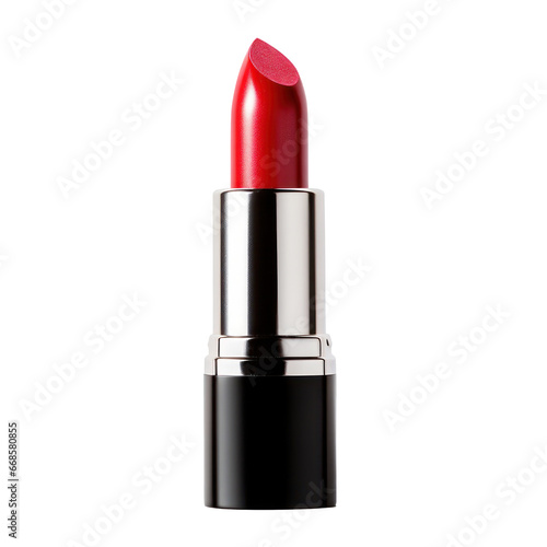 Red lipstick isolated on transparent background,transparency 