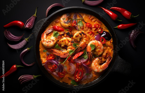 Deliciosa Moqueca. Comida Tradicional Brasileira com Ingredientes Autênticos
