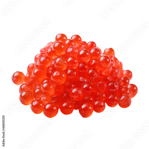 Fish roe,fish eggs isolated on transparent background,transparency 