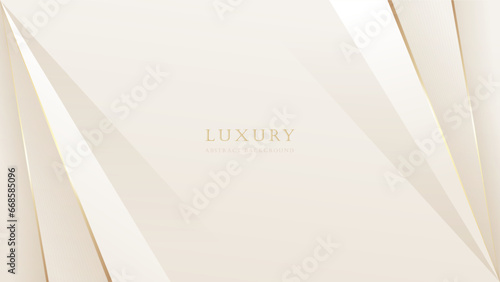 Abstract luxury gold award background. Modern bright diamond frame design banner. Vector illustration