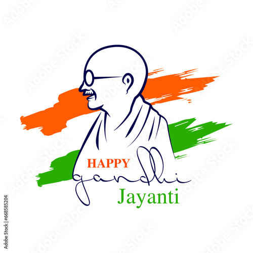Gandhi Jayanti Vector illustration