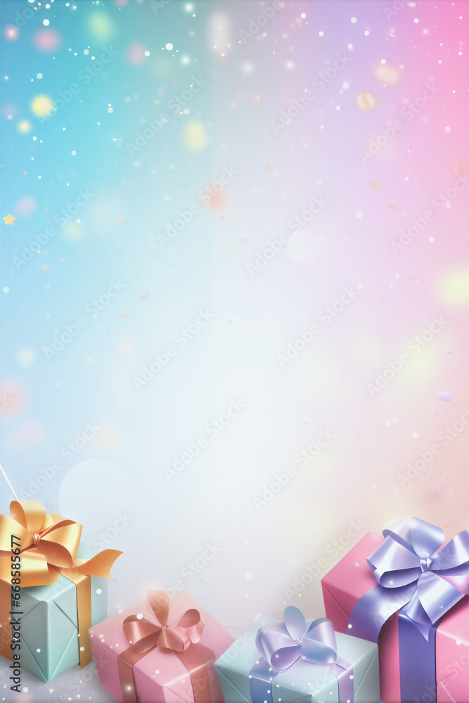 Fototapeta premium birthday celebration background wallpaper gift card