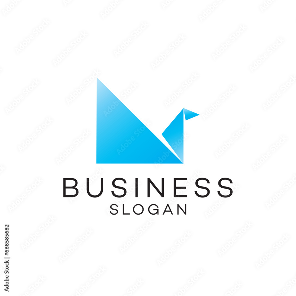 Paper art logo design bird, Brand Identity, flat icon, monogram, business, editable, eps, royalty free image, corporate brand, creative, icon Paper art logo design bird, Brand Identity, flat icon, monogram, business, editable, eps, royalty free image, corporate brand, creative, icon