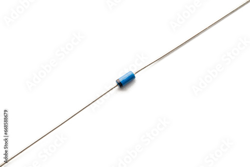 BAT41 Schottky diode isolated on white background