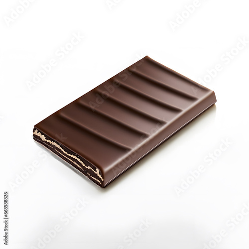 chocolate bar isolated on white background