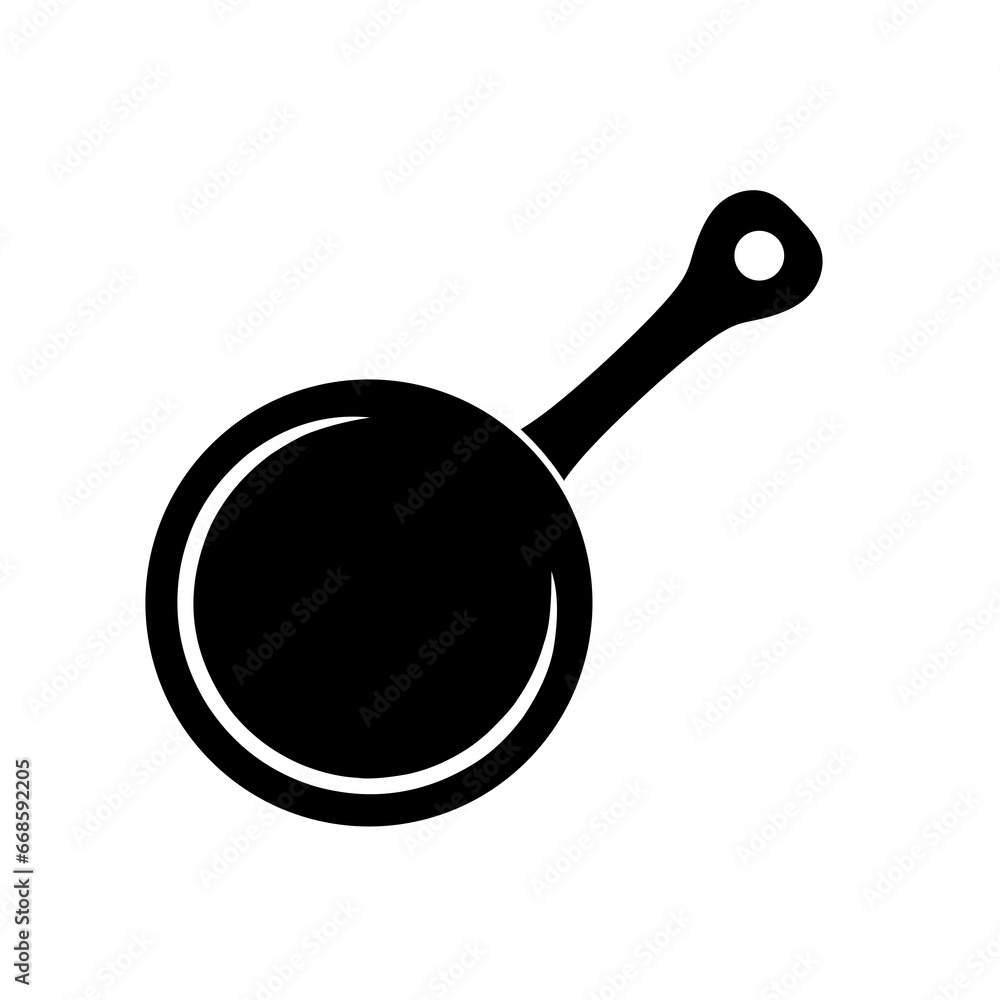 cast iron frying pan icon vector cast iron frying pan icon vector