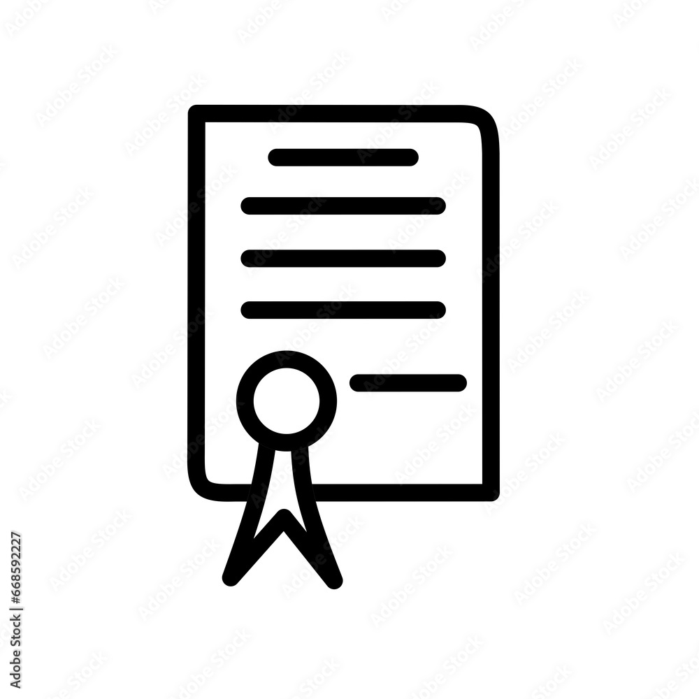 certificate icon vector with simple design certificate icon vector with simple design