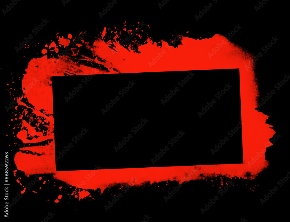 Graffiti rahmen schwarz rot mit Textfreiraum