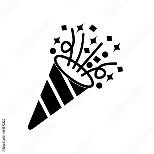 celebration confetti icon vector on white background.confetti icon