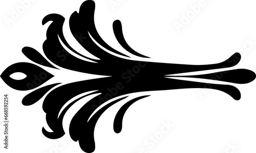 Halloween ornamental curls, swirls divider and filigree ornaments vector illustration. Frame or border design elements