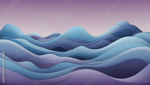 calming gradient wave wallpaper