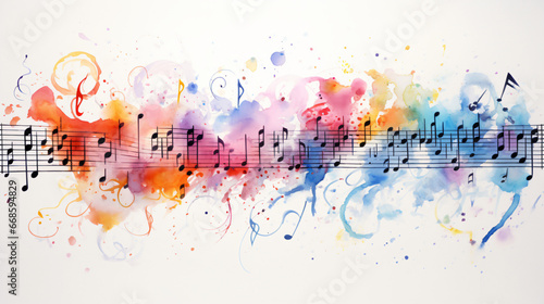 Musical notes.