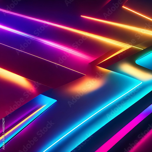 abstract futuristic neon background 