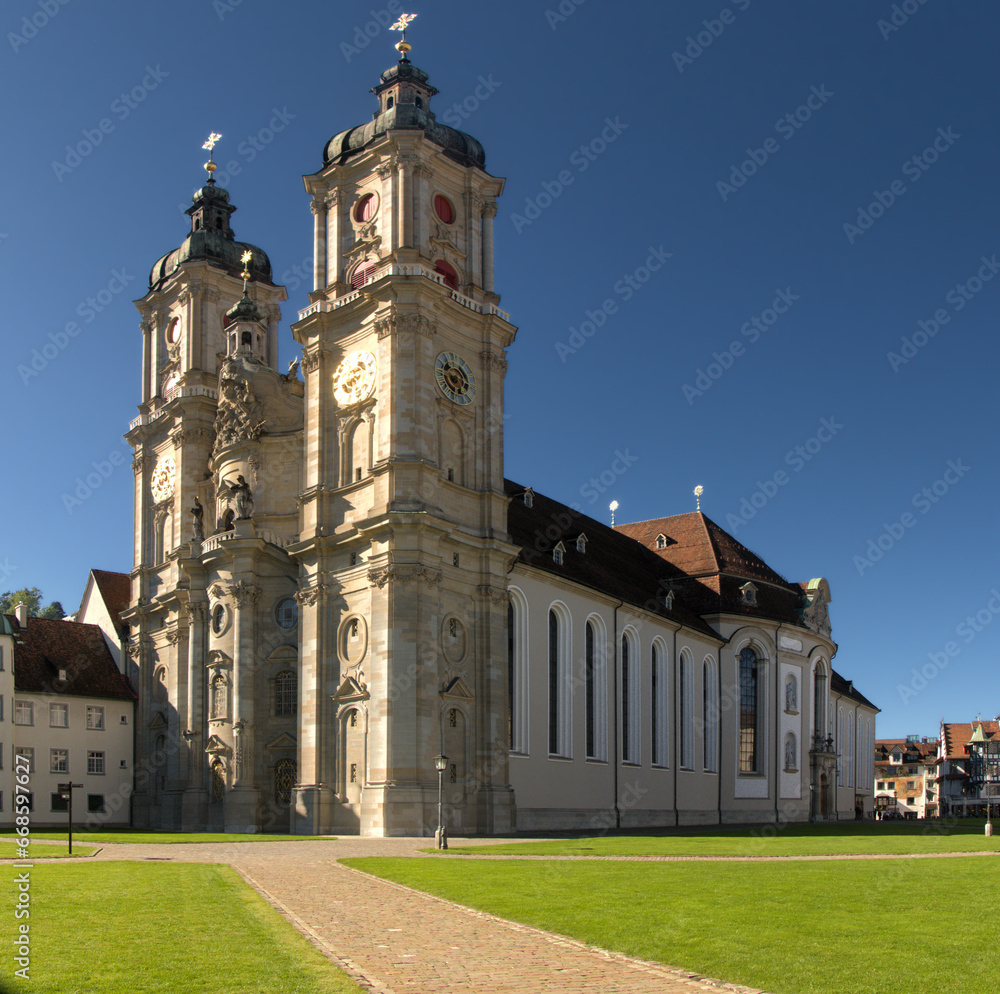 Baroque cathedral of Sankt Gallen, Switzerland