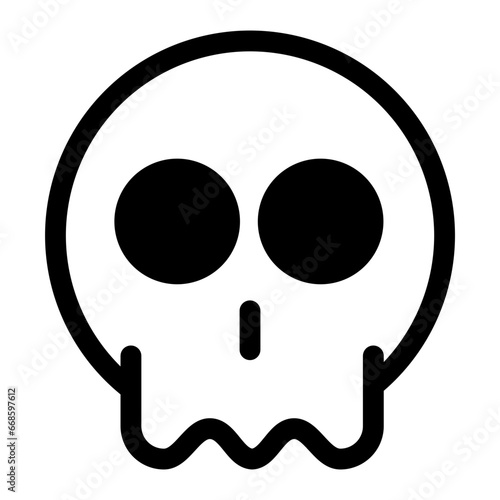 skull and crossbones day of the dead icon illustration
