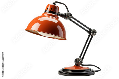 DESK LAMP isolated PNG Background. Generative Ai.